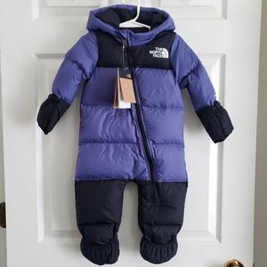 The North Face Baby Nuptse One-Piece Snowsuit 700 Down Fill 6-12 Months